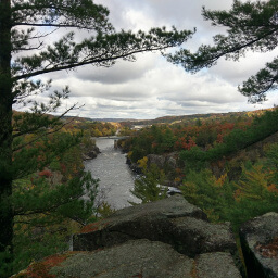 The view from Summit Rock looking toward Taylors Falls