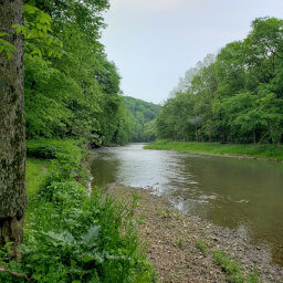 Wide open river views at the end of the trail