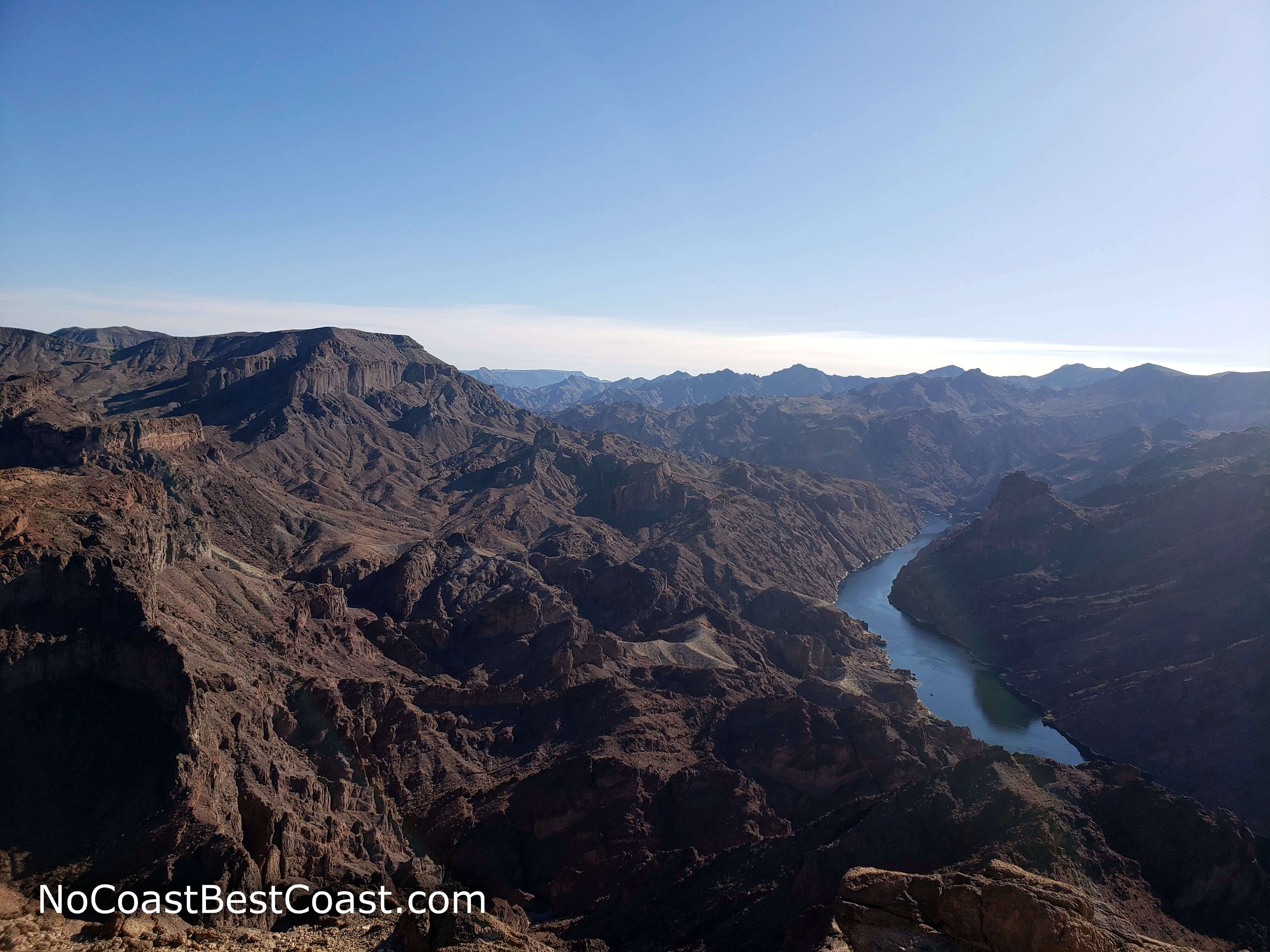 The view of the Colorado River looking south