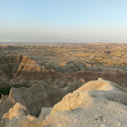 The jagged pinnacles extend for miles