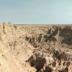 The end of this trail is a window into the awesome formations of the badlands