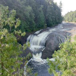 The Black River as it cascades down Potawatomi Falls 