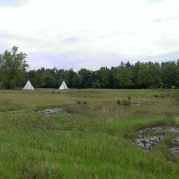 You can rent these teepees at Blue Mounds State Park in Minnesota.