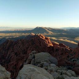 The view from the top of Calico Tanks