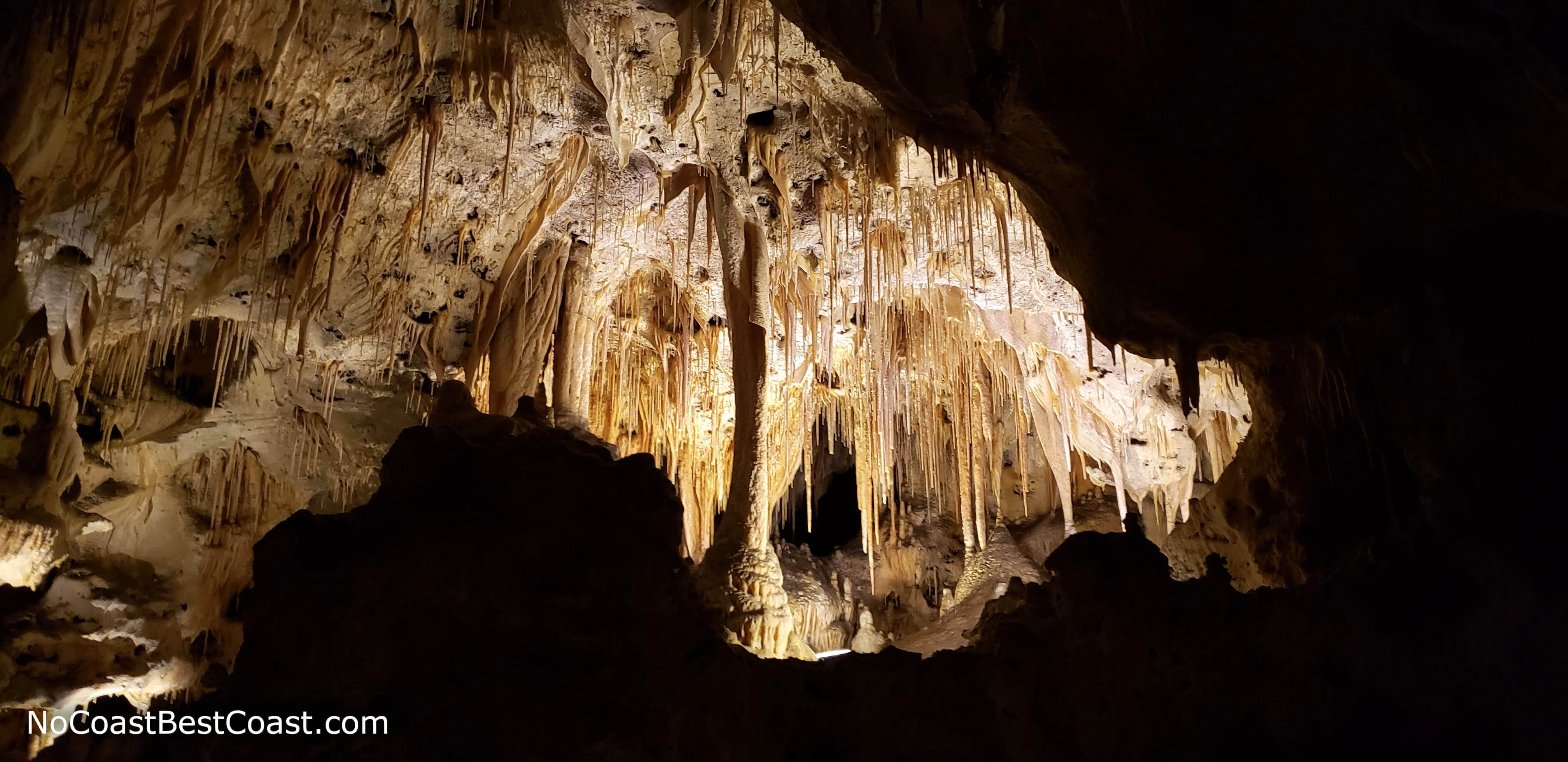 The many colored stalactites of Painted Grotto