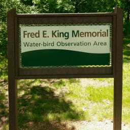 The Fred E. King Memorial Water-bird Observation Area.