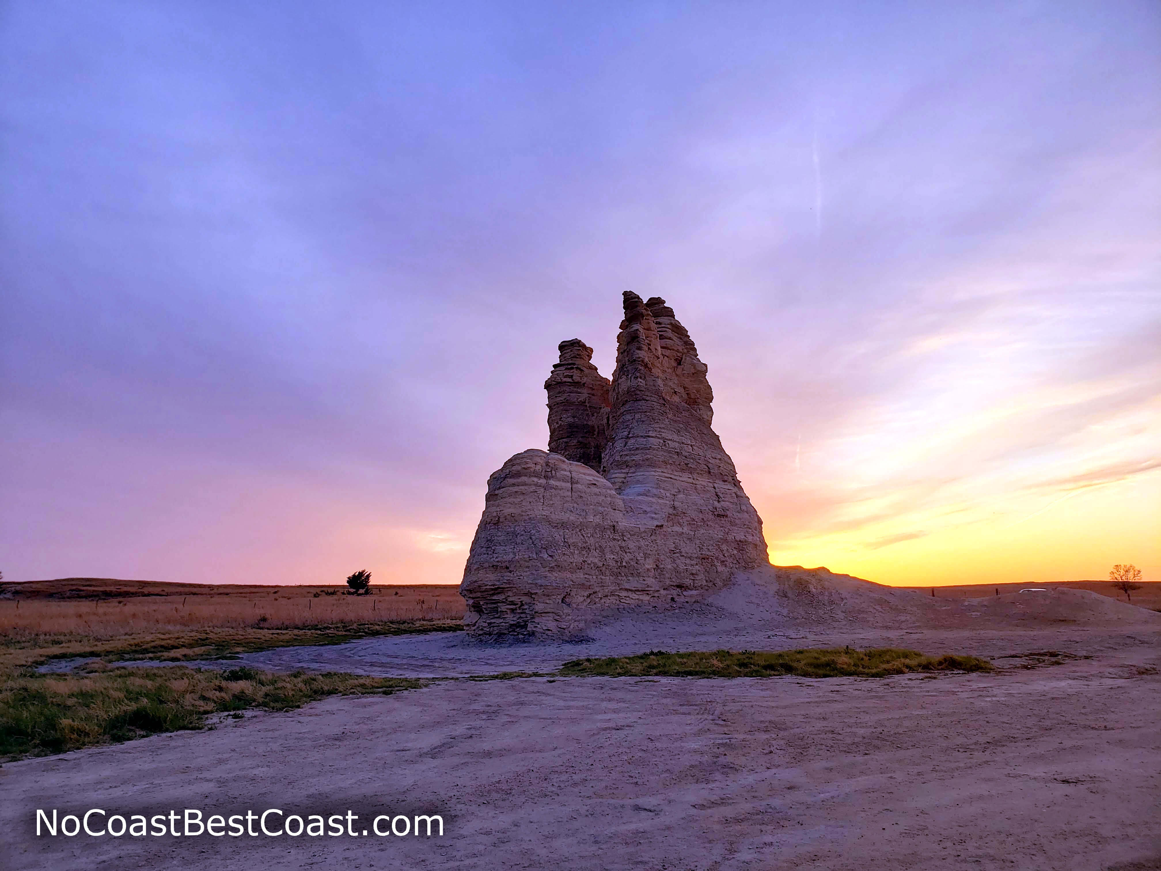 Castle Rock during an amazing sunset