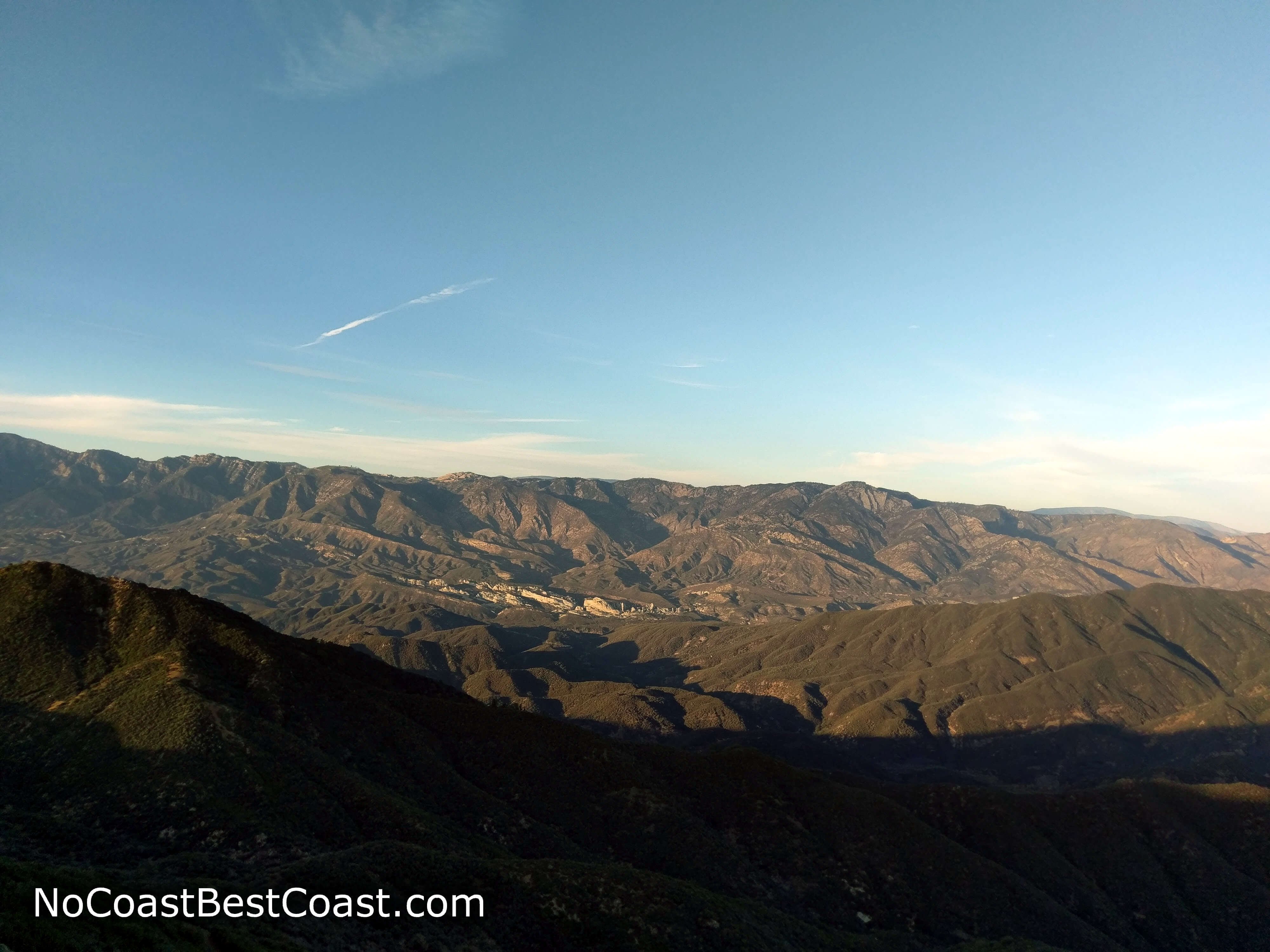 The beautiful green topography of the Los Padres National Forest