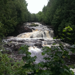 Viewing Copper Falls from the trail