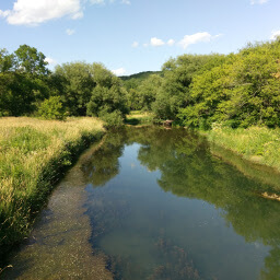 The South Branch Root River from the bridge