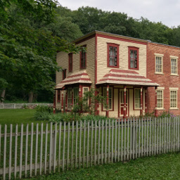 See these historic buildings from the 19th Century in Forestville State Park