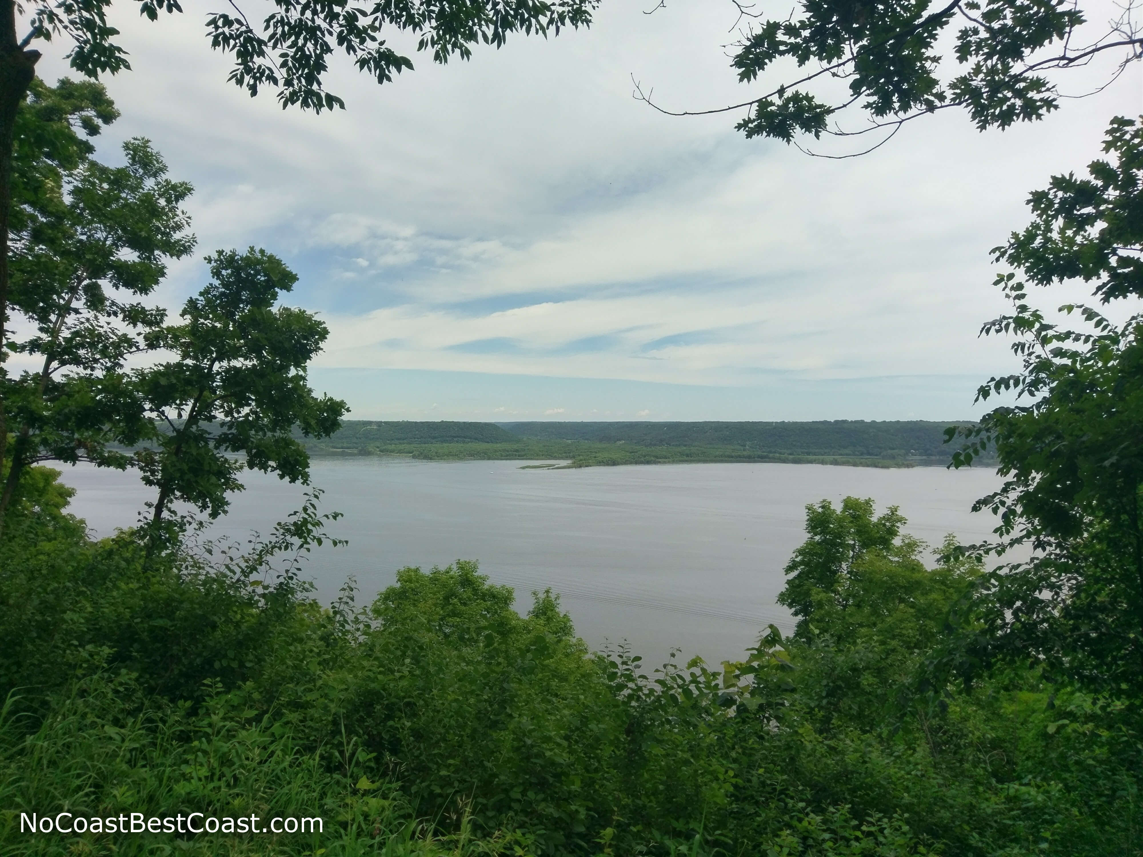 View of the Mississippi from one of the overlooks