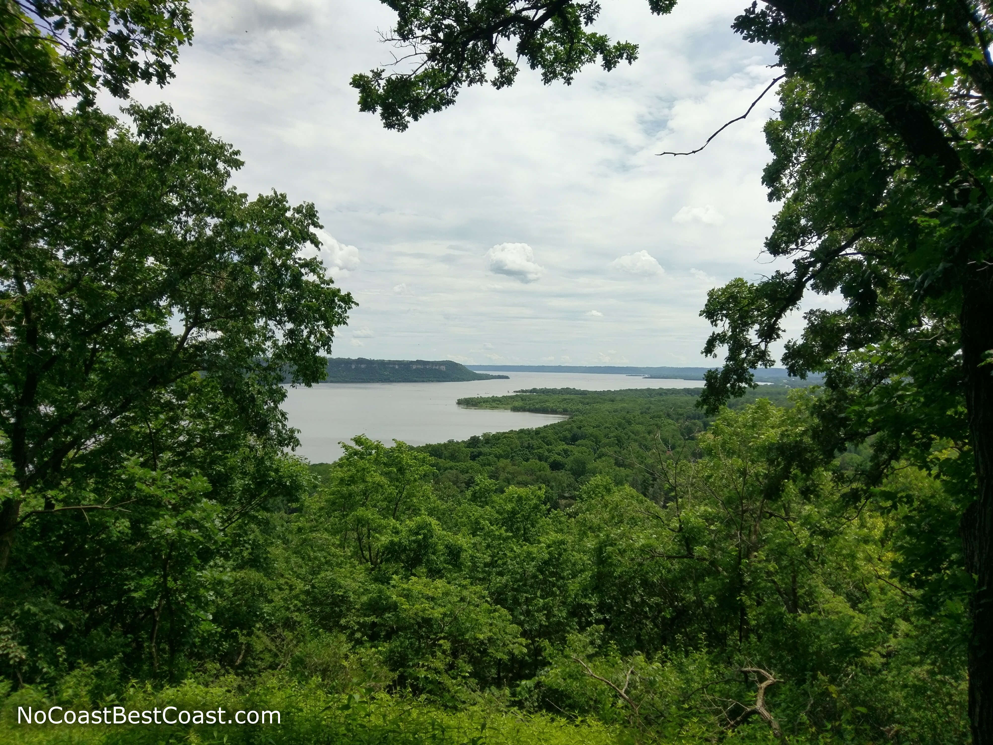 Overlooking the bluffs of the Mississippi River