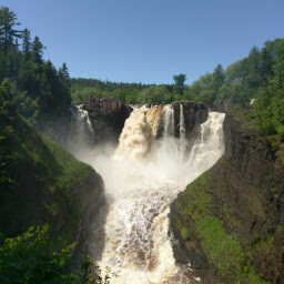 The main event: High Falls at Grand Portage State Park