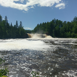 The reward for your adventure through the woods: Middle Falls