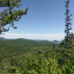 View of Lake Superior from the overlook