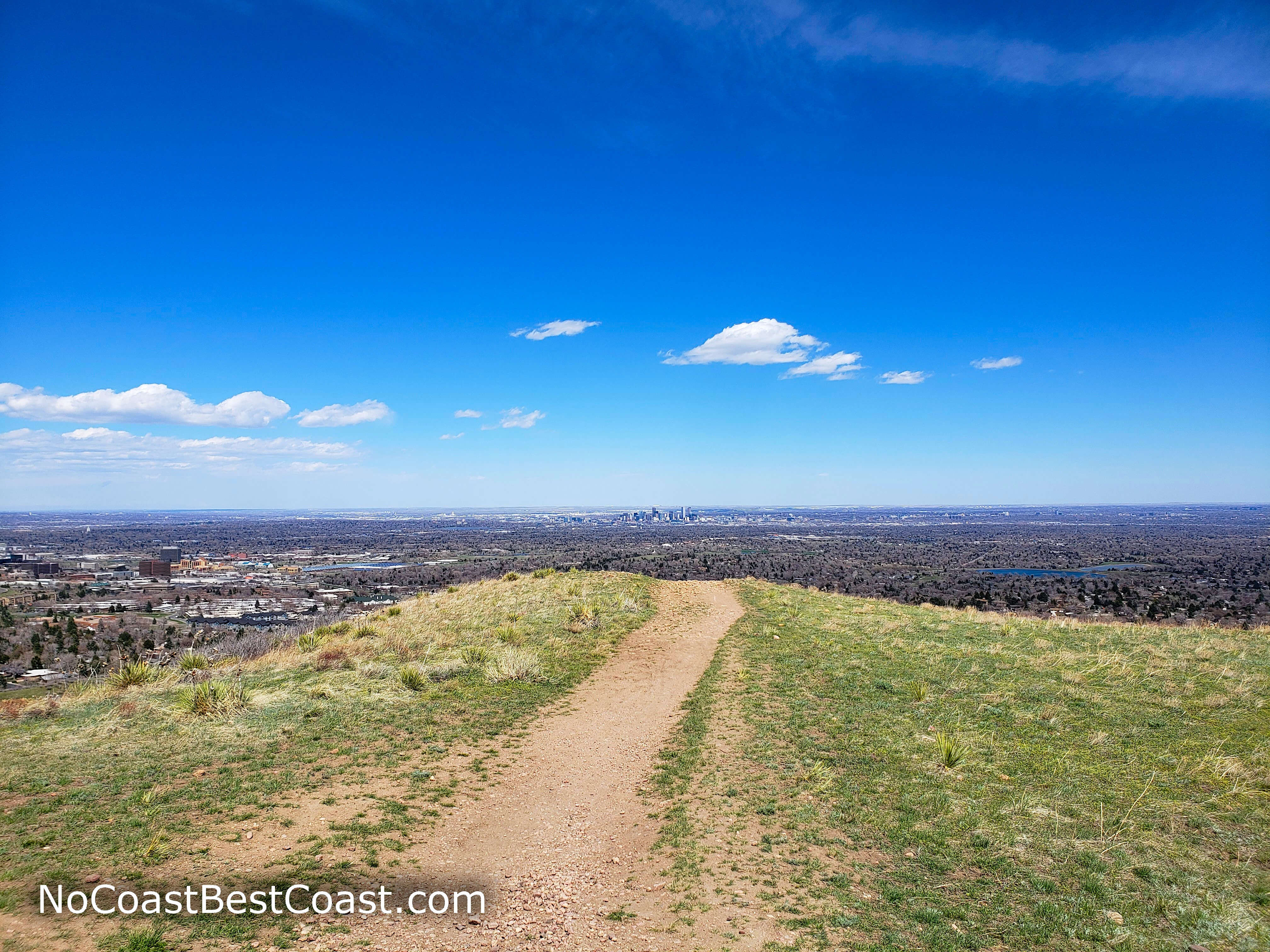 The Denver skyline from the Green Mountain Trail