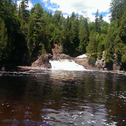 The smaller but still beautiful Two Step Falls