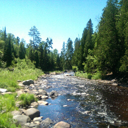 The Baptism River as seen from one of the spur trails