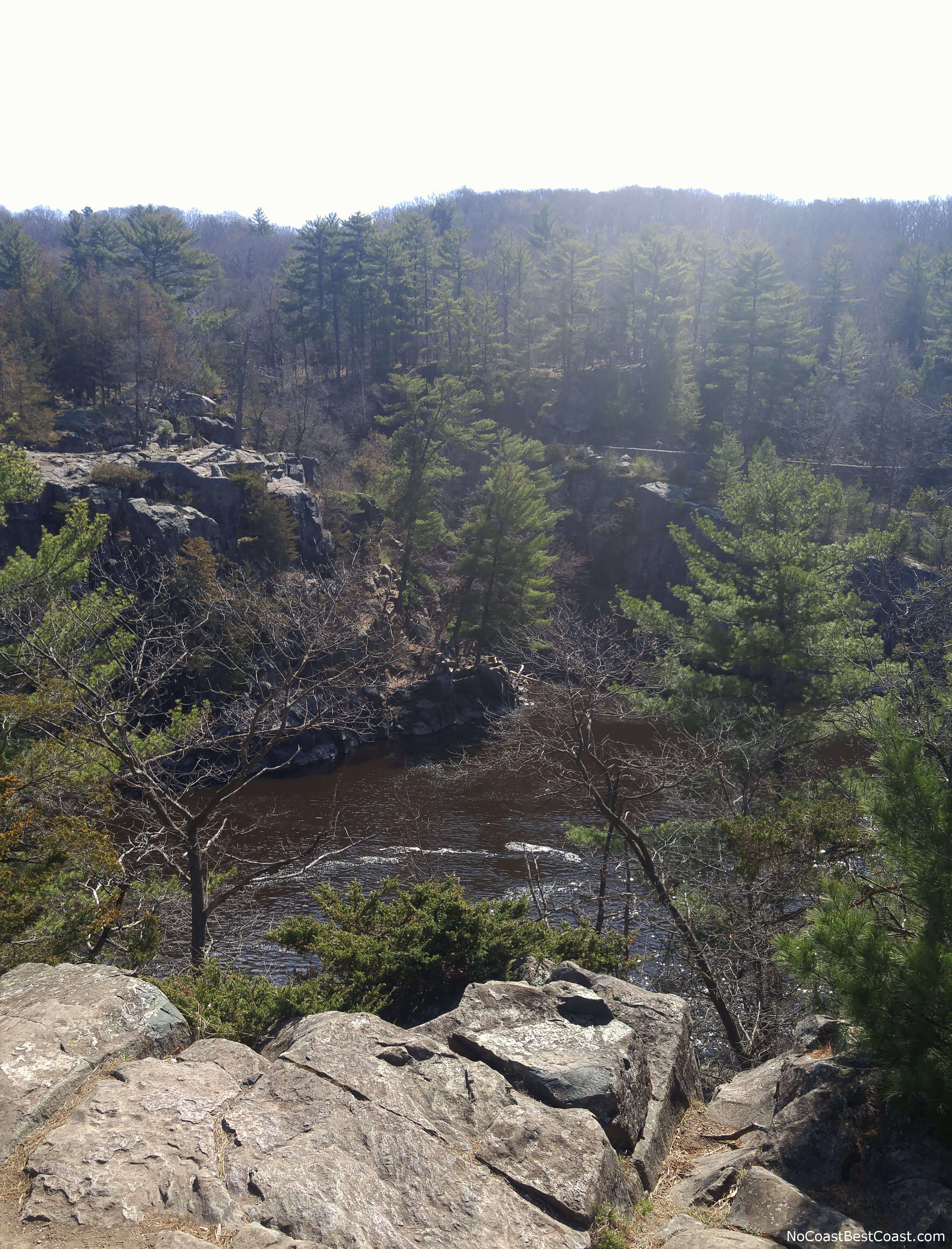 An overlook of the St. Croix River