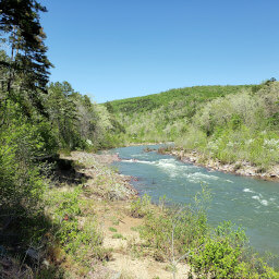 A spectacular springtime view of the East Fork Black River from the Ozark Trail