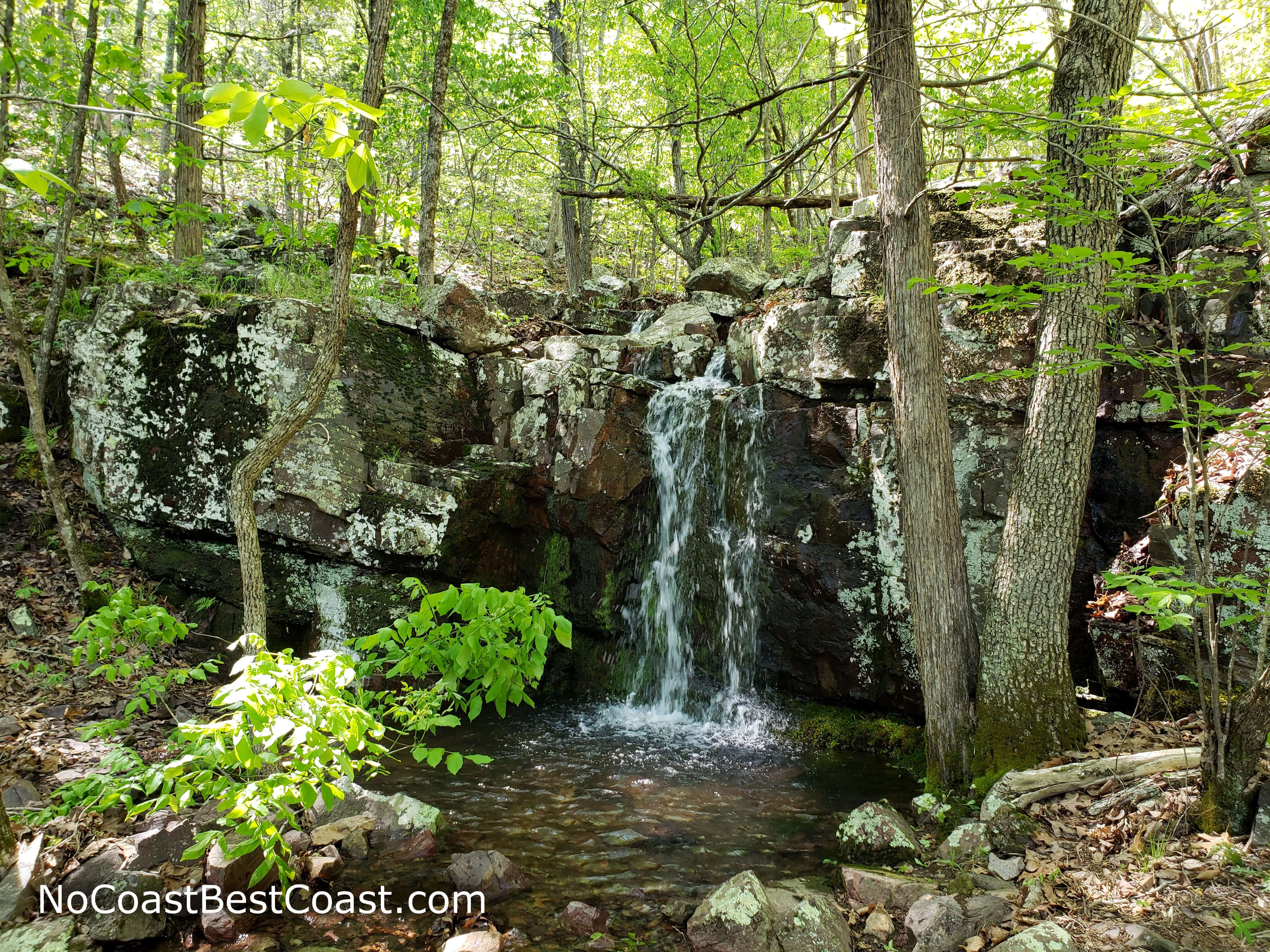 Another hidden waterfall on the high part of the Shut-Ins Trail