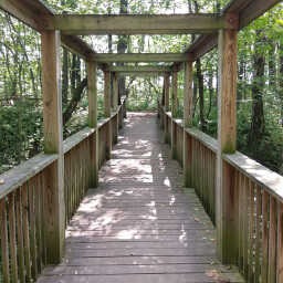 The bridge to the Gorge Vista