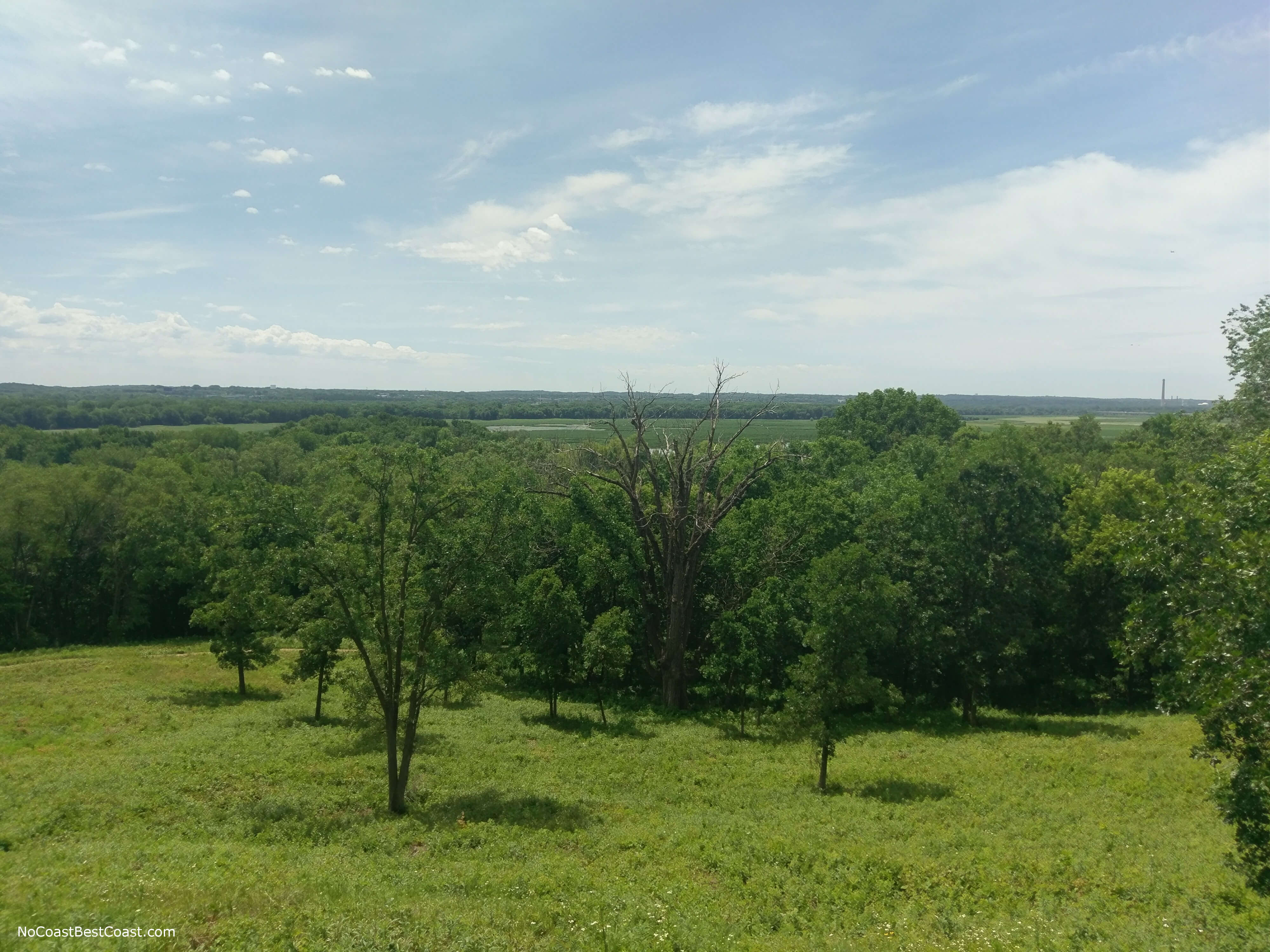 The view from the overlook near the visitor center