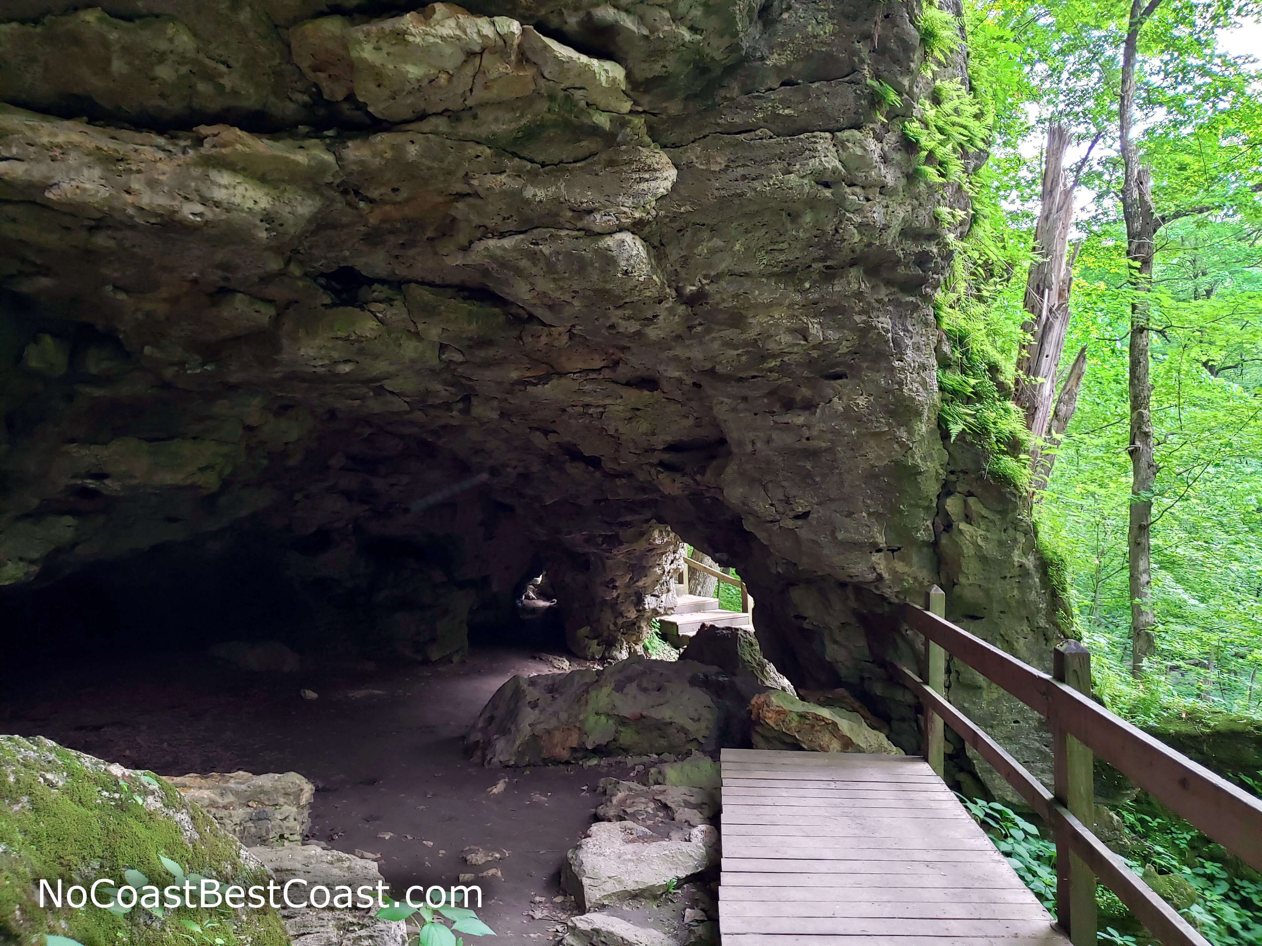 You can actually walk through Twin Arch Cave