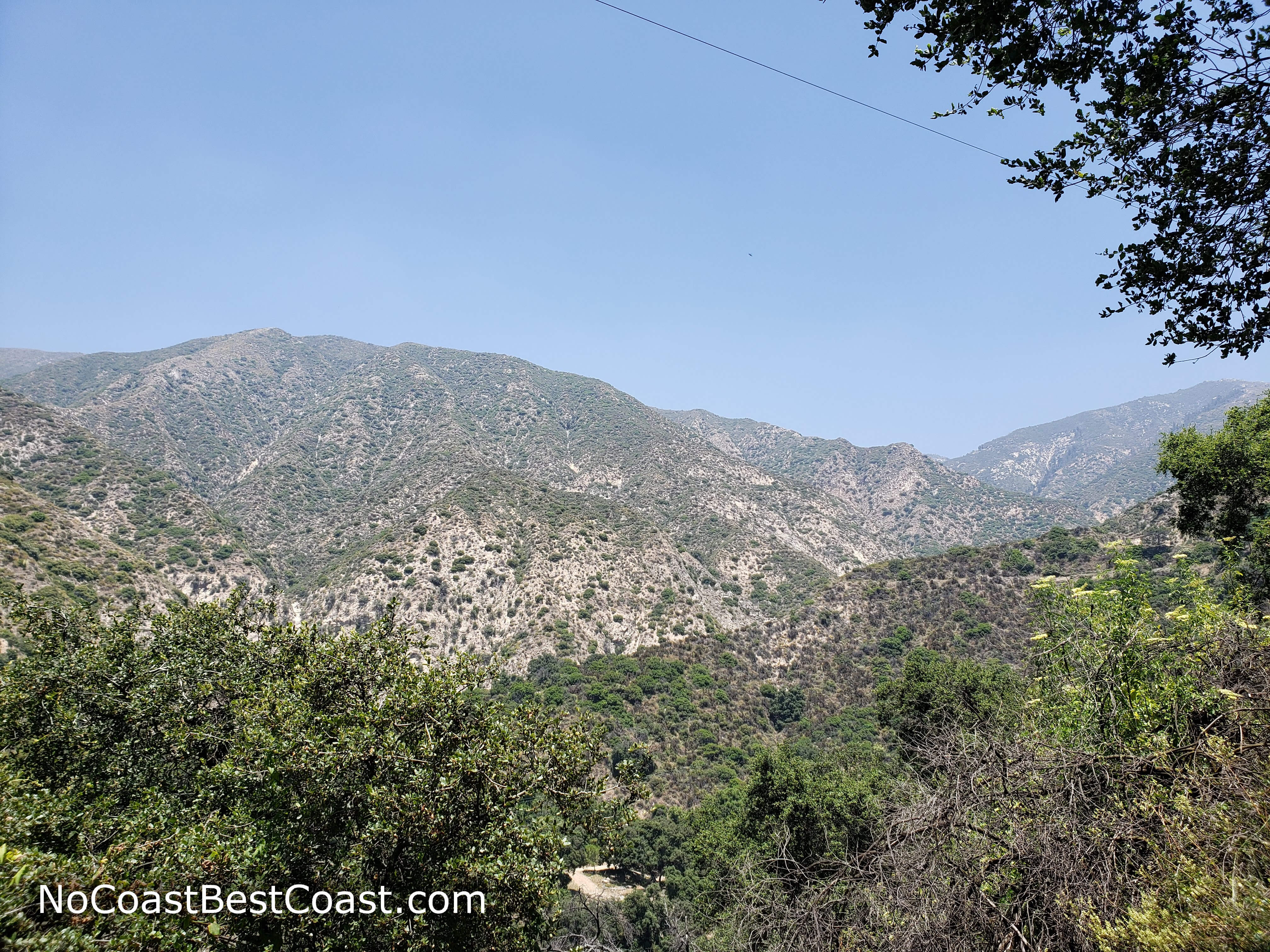 Brown Mountain and the San Gabriel Mountains from the trail
