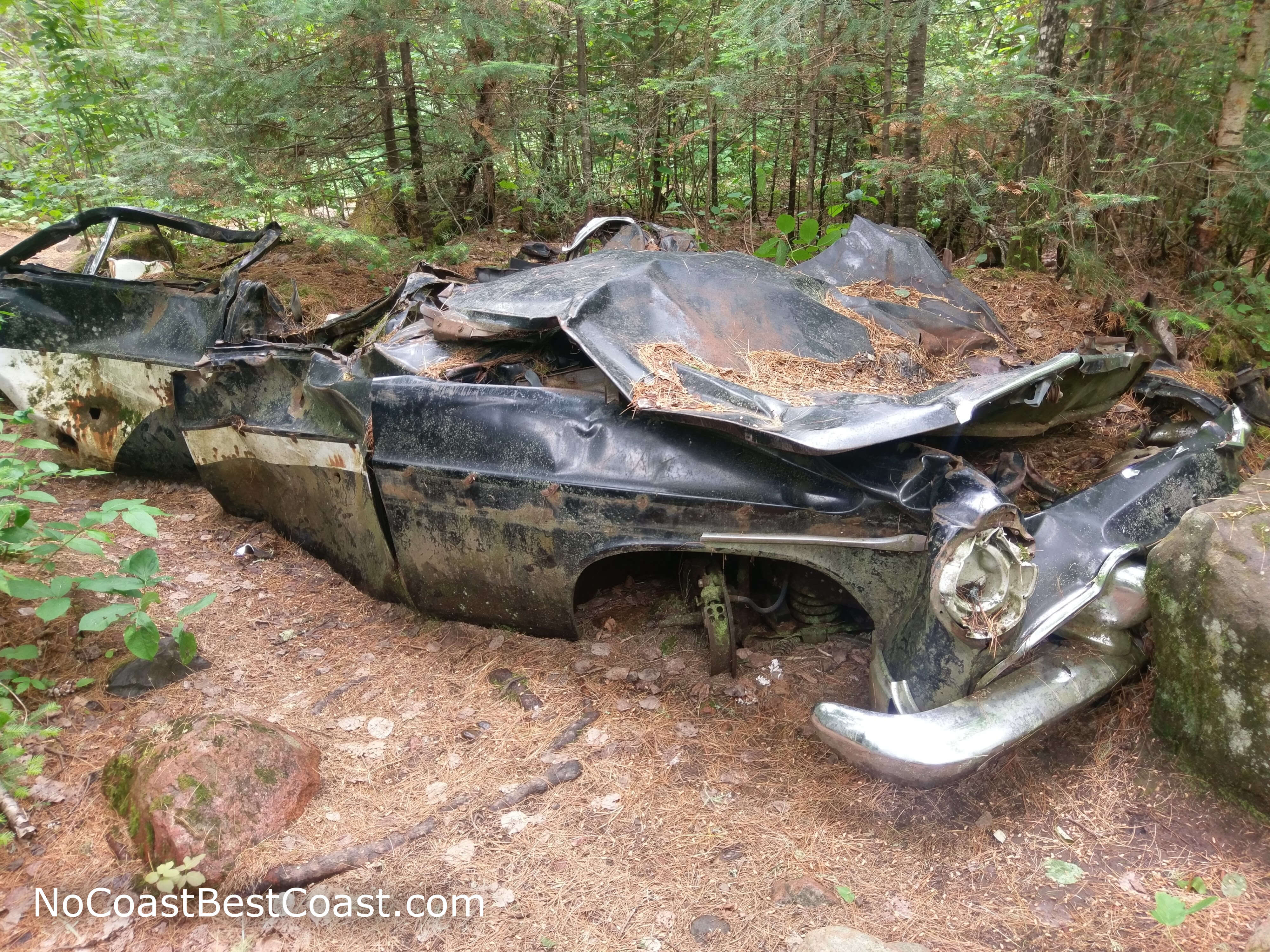 This wrecked old car is secretly the best part of the hike