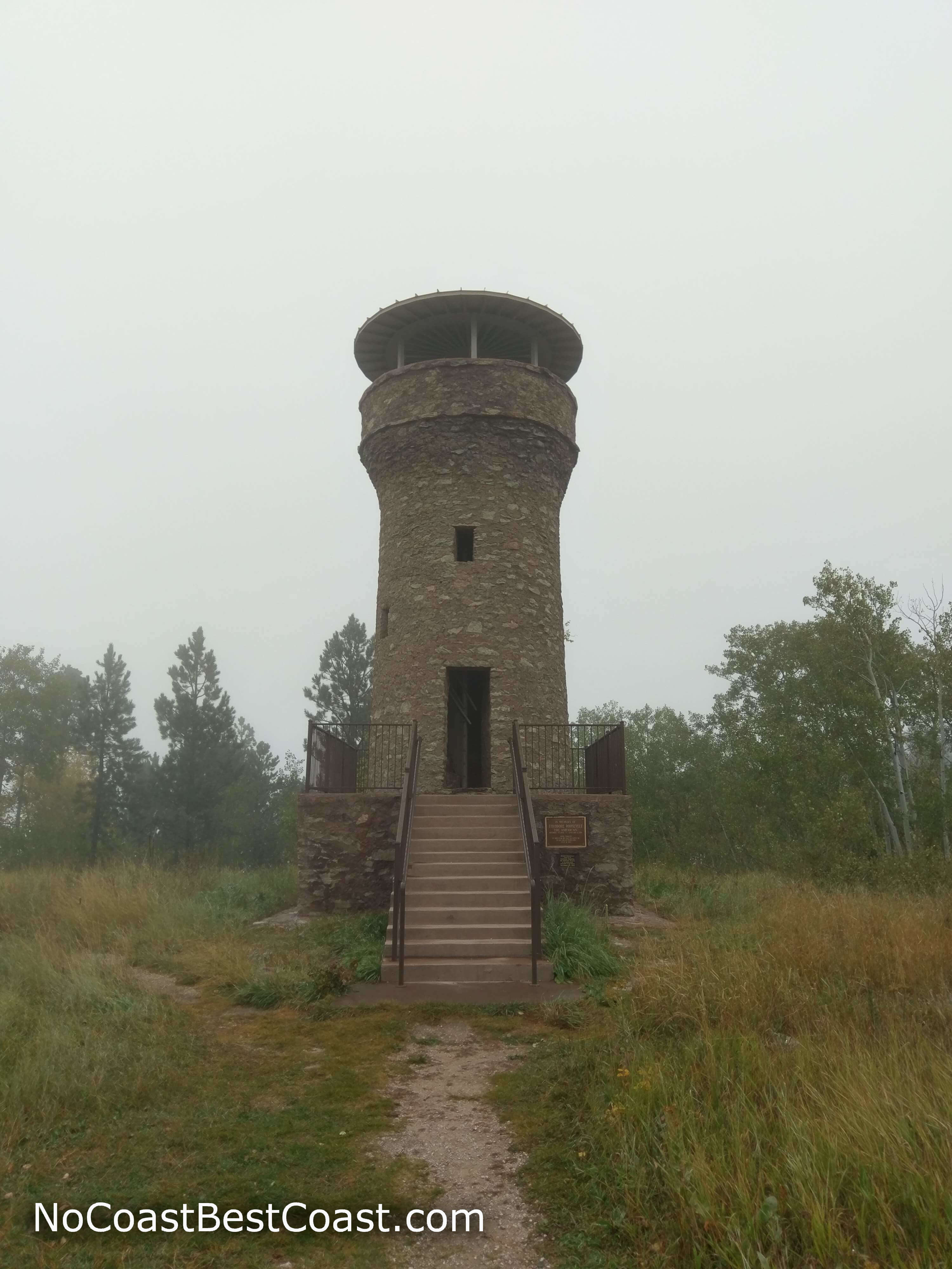 Seth Bullock built this tower by hand to honor his friend Teddy Roosevelt