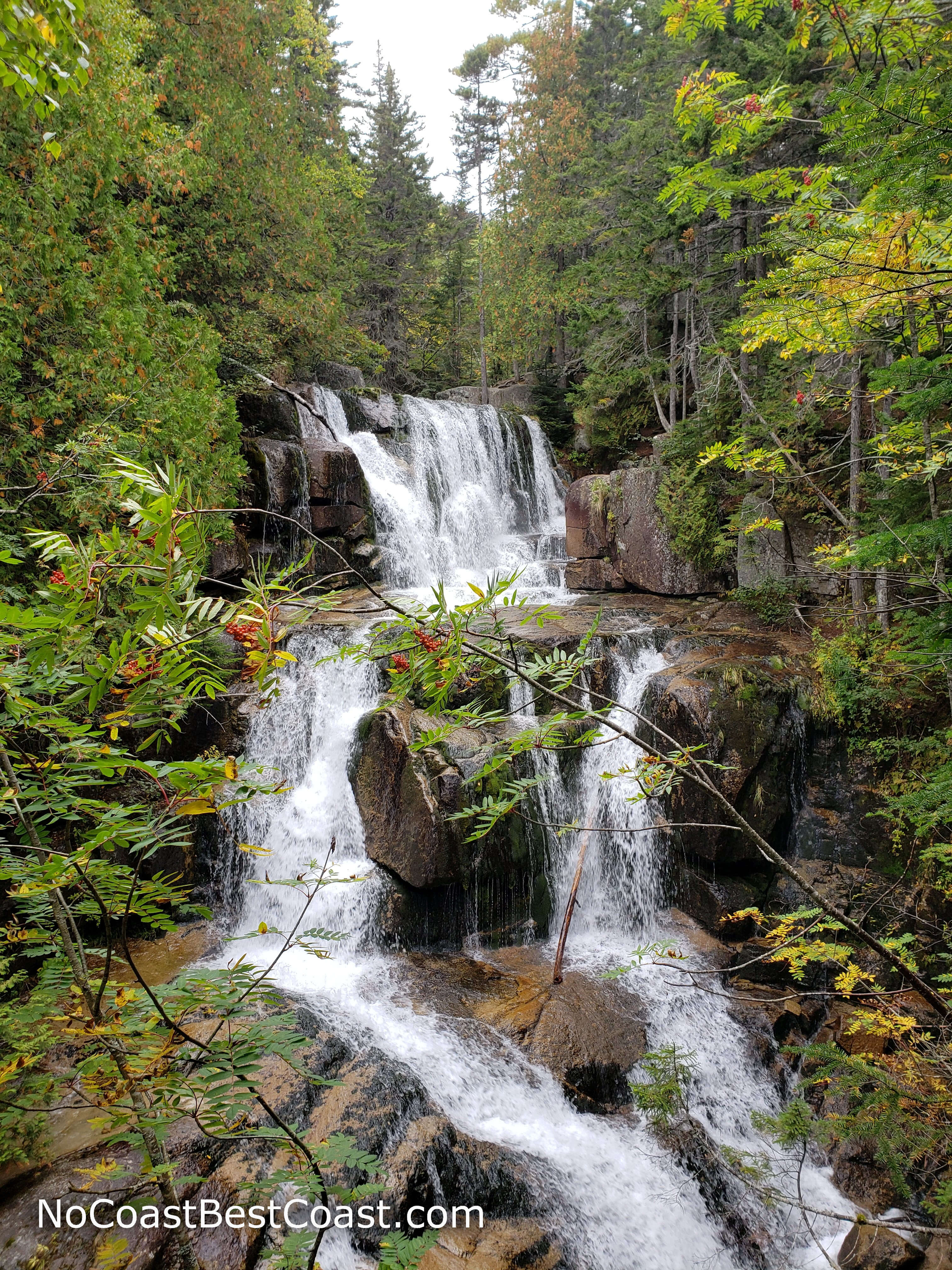 The gorgeous Katahdin Stream Falls is about a mile from the trailhead