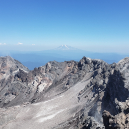 Mt. Adams from the crater rim of Mt. St. Helens