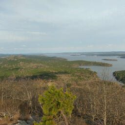 Lake Maumelle as viewed from the summit