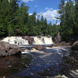 Just one of the three gorgeous waterfalls you