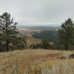 Looking eastward from the top of Rankin Ridge at the rolling prairie below