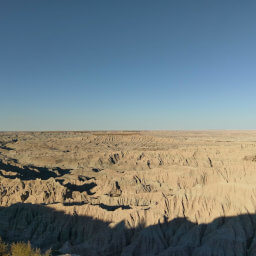 Vast views of the badlands from Red Shirt Table