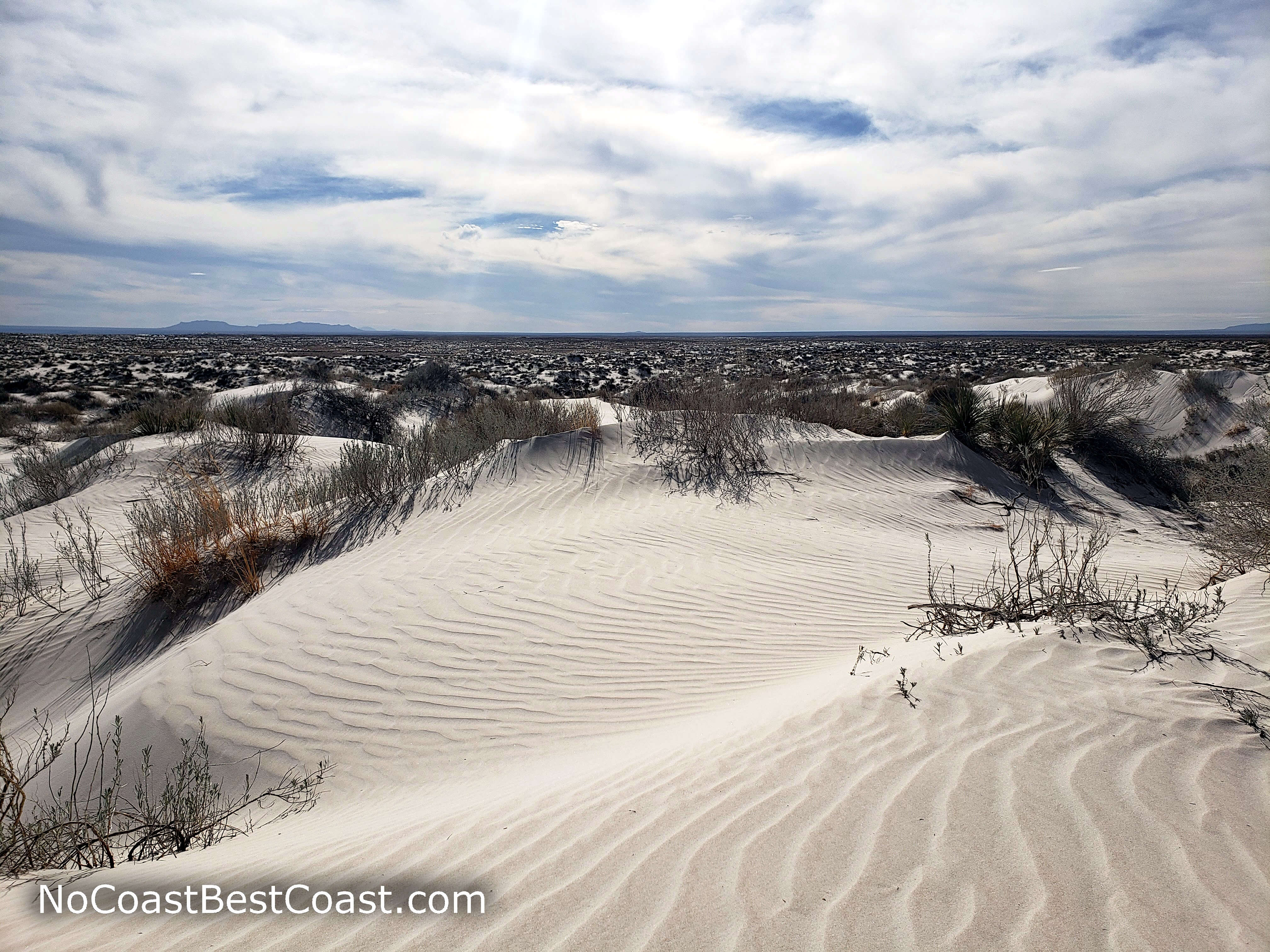 Waves in the untouched sand dunes