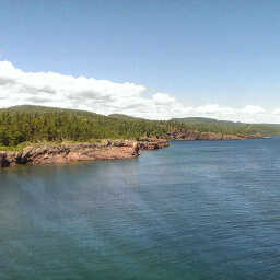 The cliffs looking northeast from Shovel Point