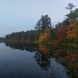 Fall colors look lovely on the lake