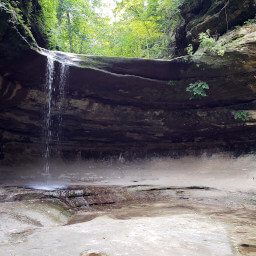 The waterfall at the end of LaSalle Canyon