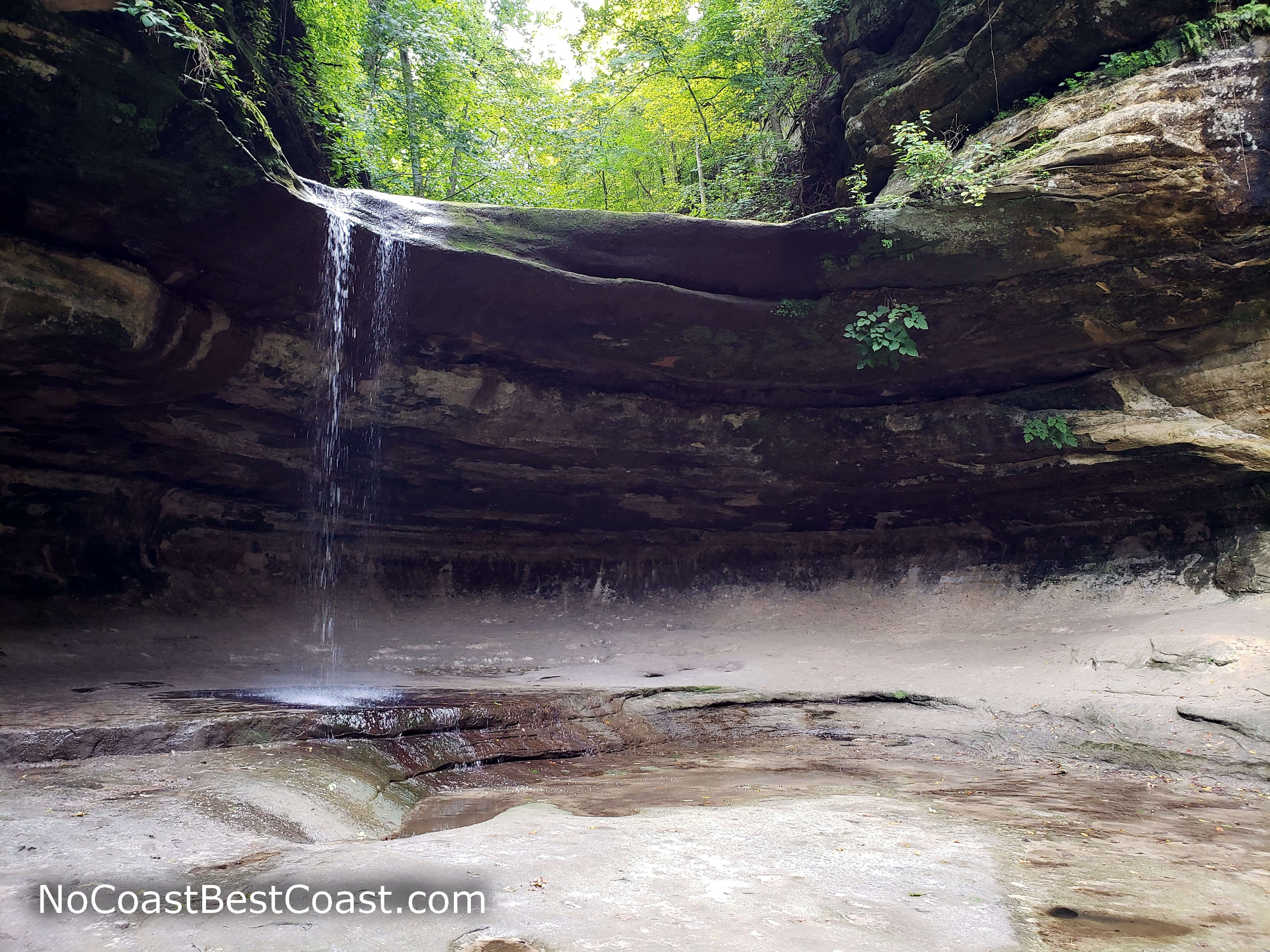 The waterfall at the end of LaSalle Canyon