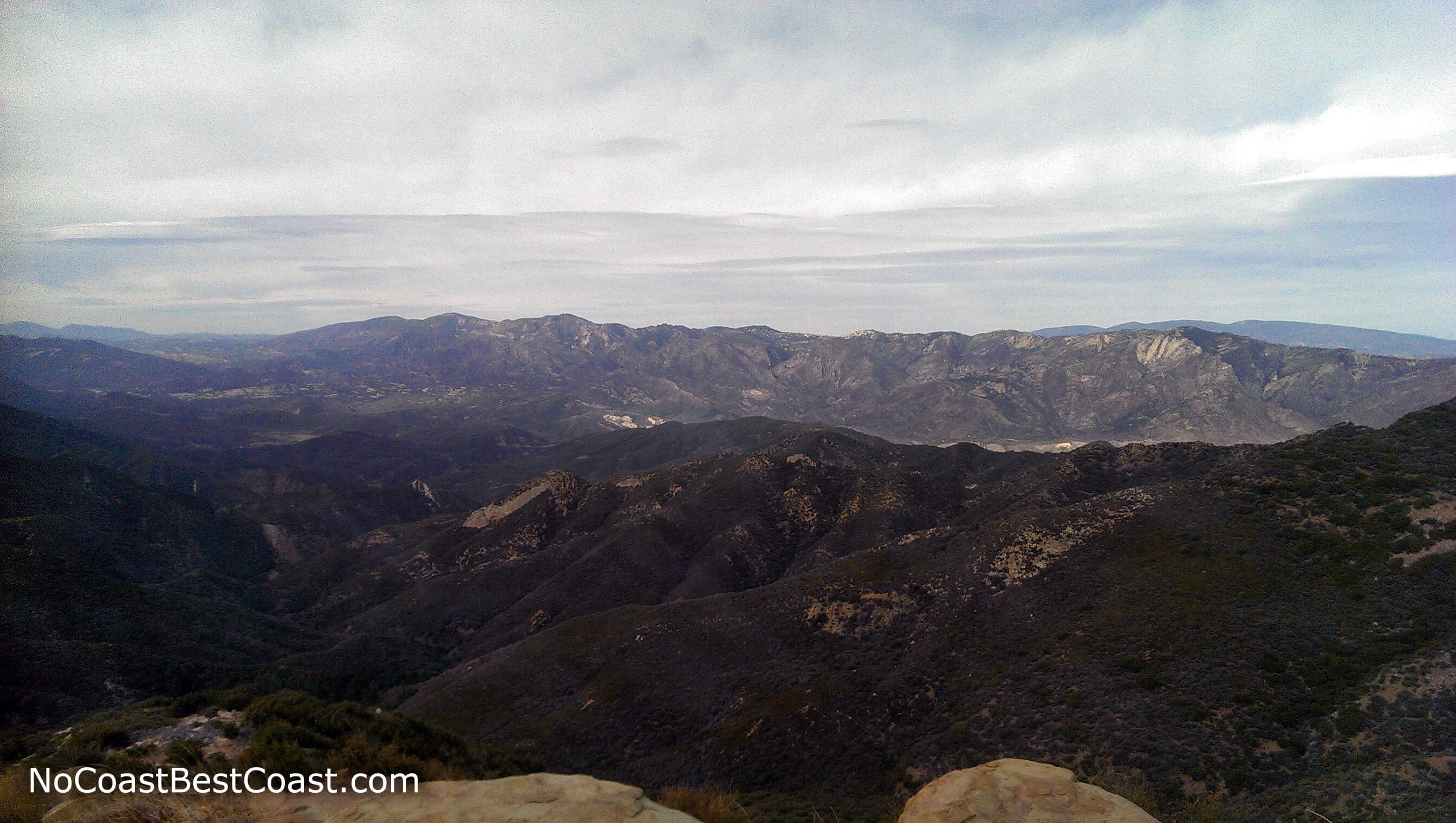 The view north deeper into the Los Padres National Forest