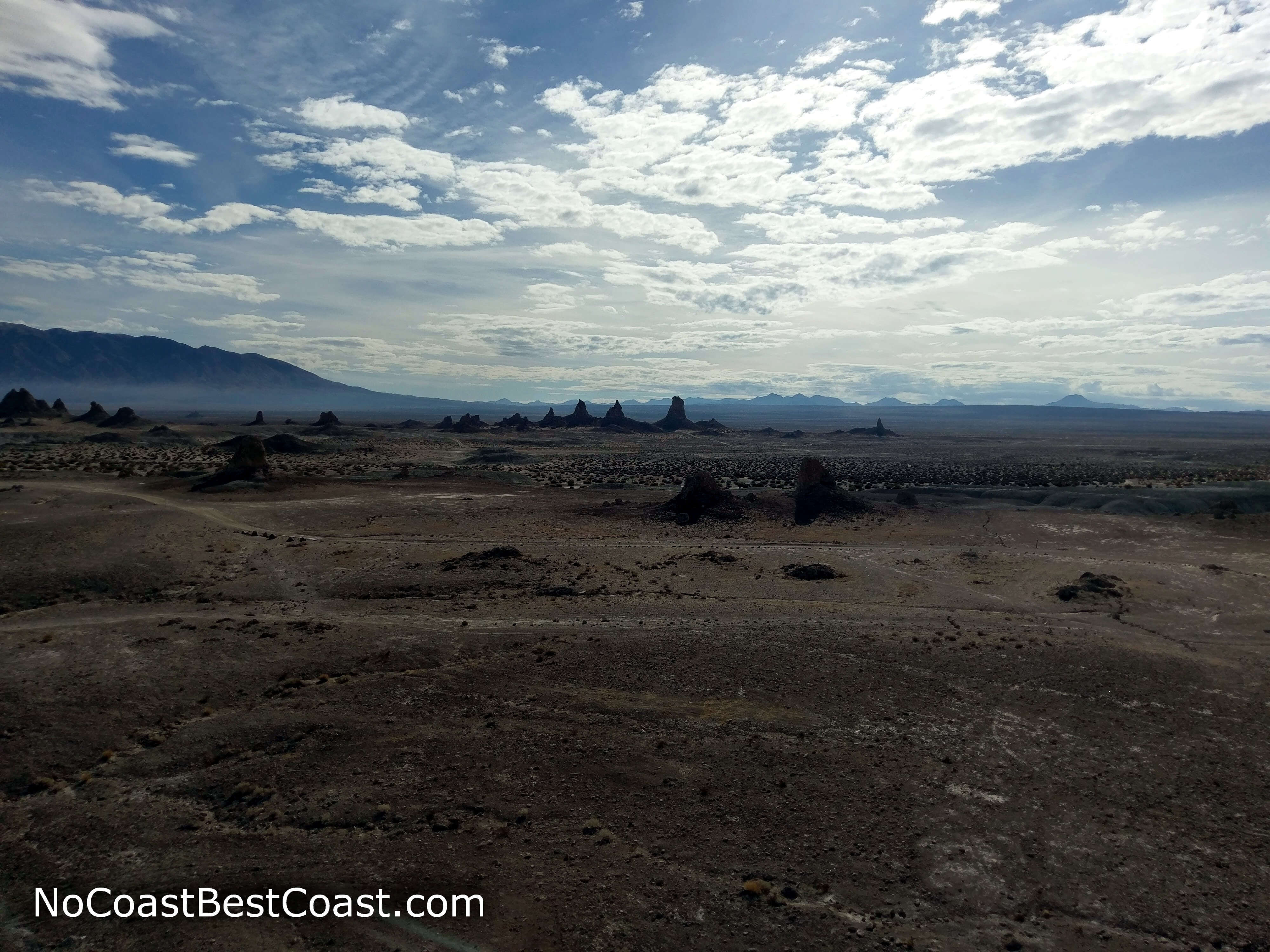 The Trona Pinnacles from a distance