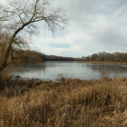 The first glimpse of Empire Lake