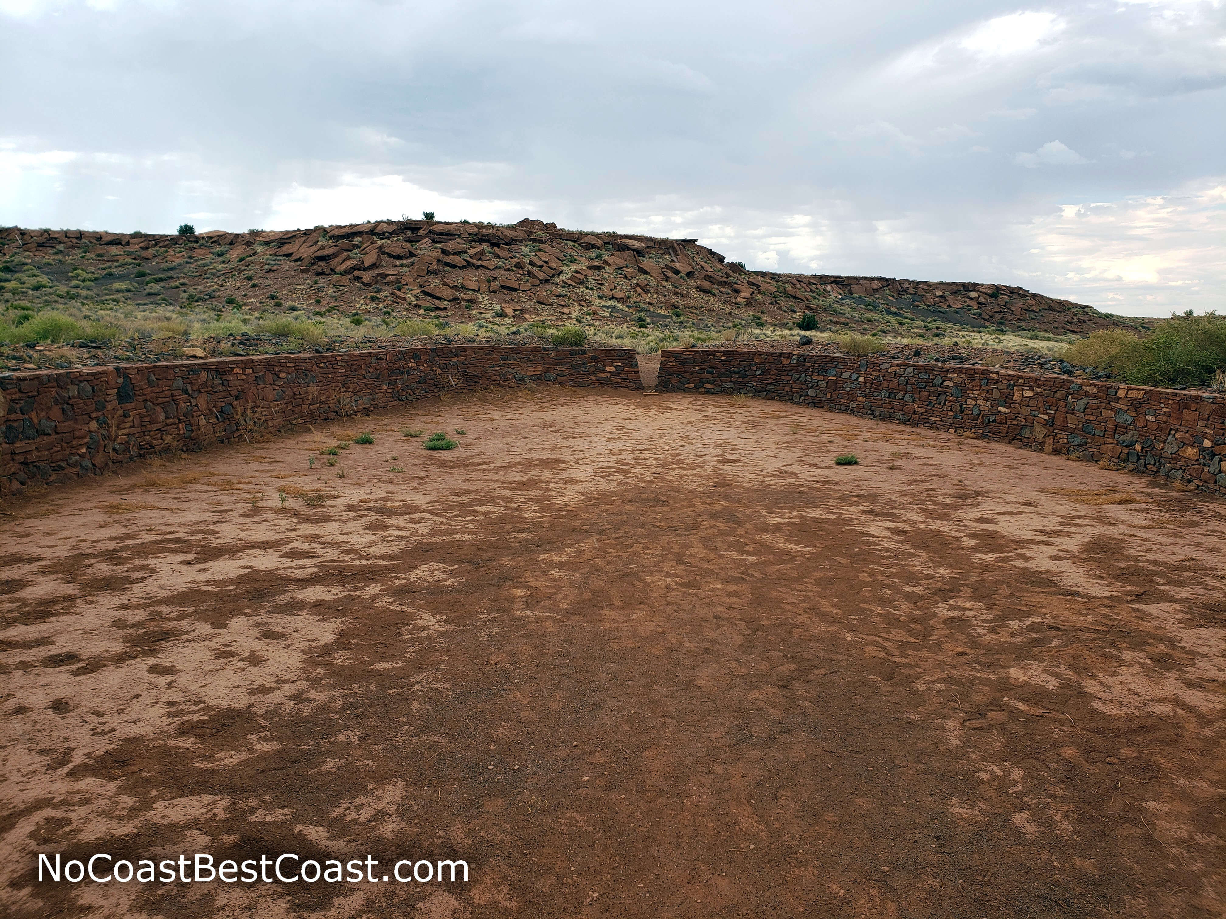 The remains of the northernmost ballcourt in North America
